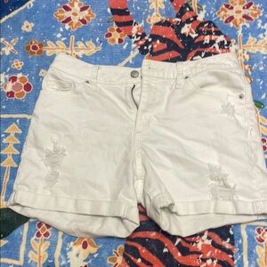 Universal Thread White Jean Shorts Classic Style